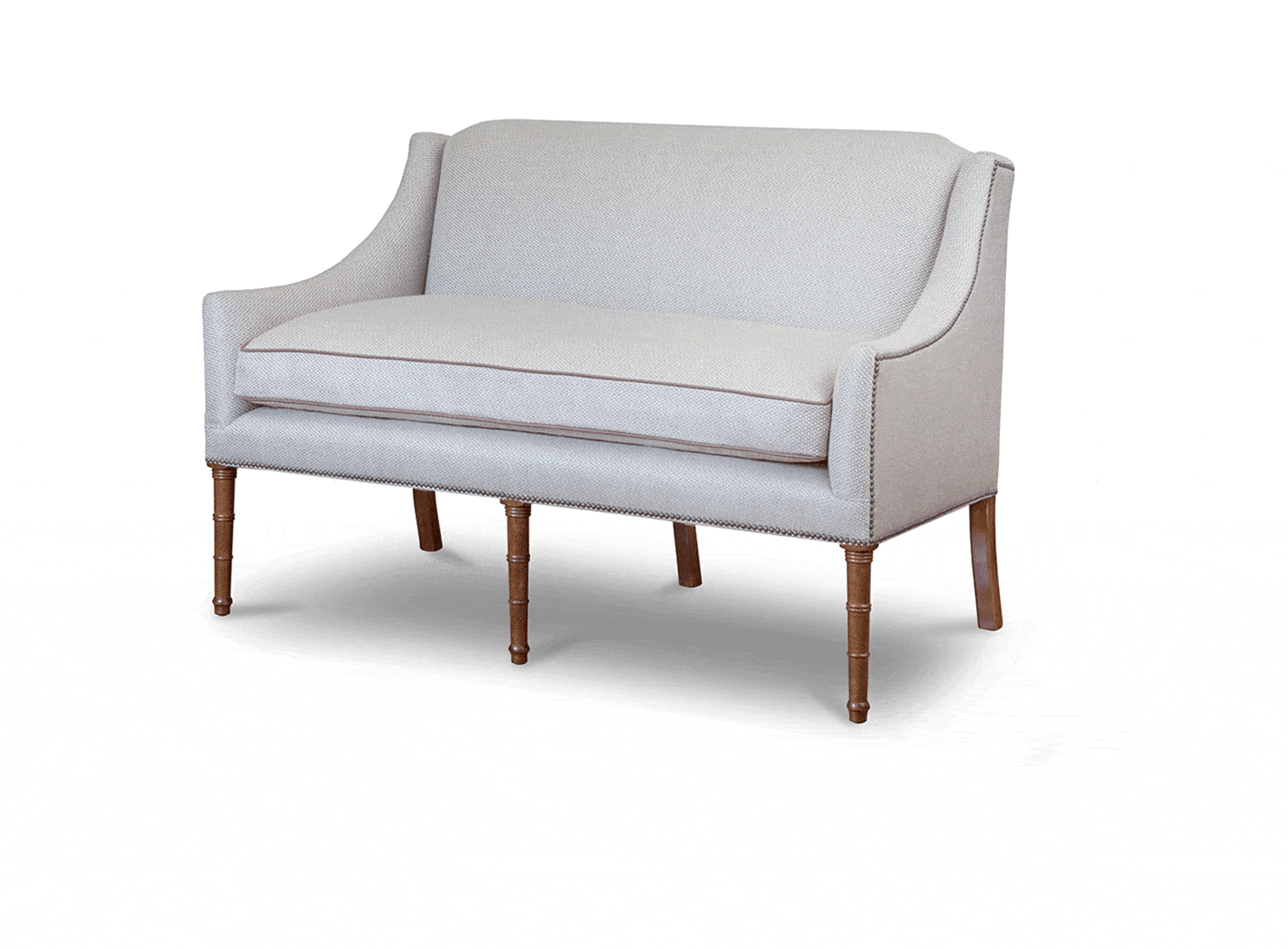 Alexandra 2 seater sofa in Piedmont linen - Biscuit - Beaumont & Fletcher