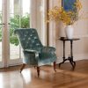 Waterford chair in Como silk velvet - Teal - Beaumont & Fletcher