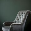 Waterford chair in Como silk velvet - Sage - Beaumont & Fletcher