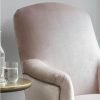 Oswald chair in Capri silk velvet - Blush - Beaumont & Fletcher Oswald chair in Capri silk velvet - Blush - Beaumont & Fletcher
