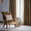 Waterford chair in Capri silk velvet - French grey with Rossini curtains and Anastasia cushion - Beaumont & Fletcher