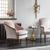 Fielding chair in Capri silk velvet - Blush - Beaumont & Fletcher