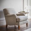 Brooke chair in Argyll check - Glacier - Beaumont & Fletcher