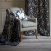 Alexandra chair in Donegal - Laurel with Elvira cushion, Xerxes and Fontainebleau embroidery - Beaumont & Fletcher