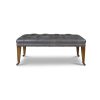 Brummel footstool in Siena leather - Sage - Beaumont & Fletcher