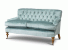 Emily 2 seater sofa in Como silk velvet - Teal - Beaumont & Fletcher