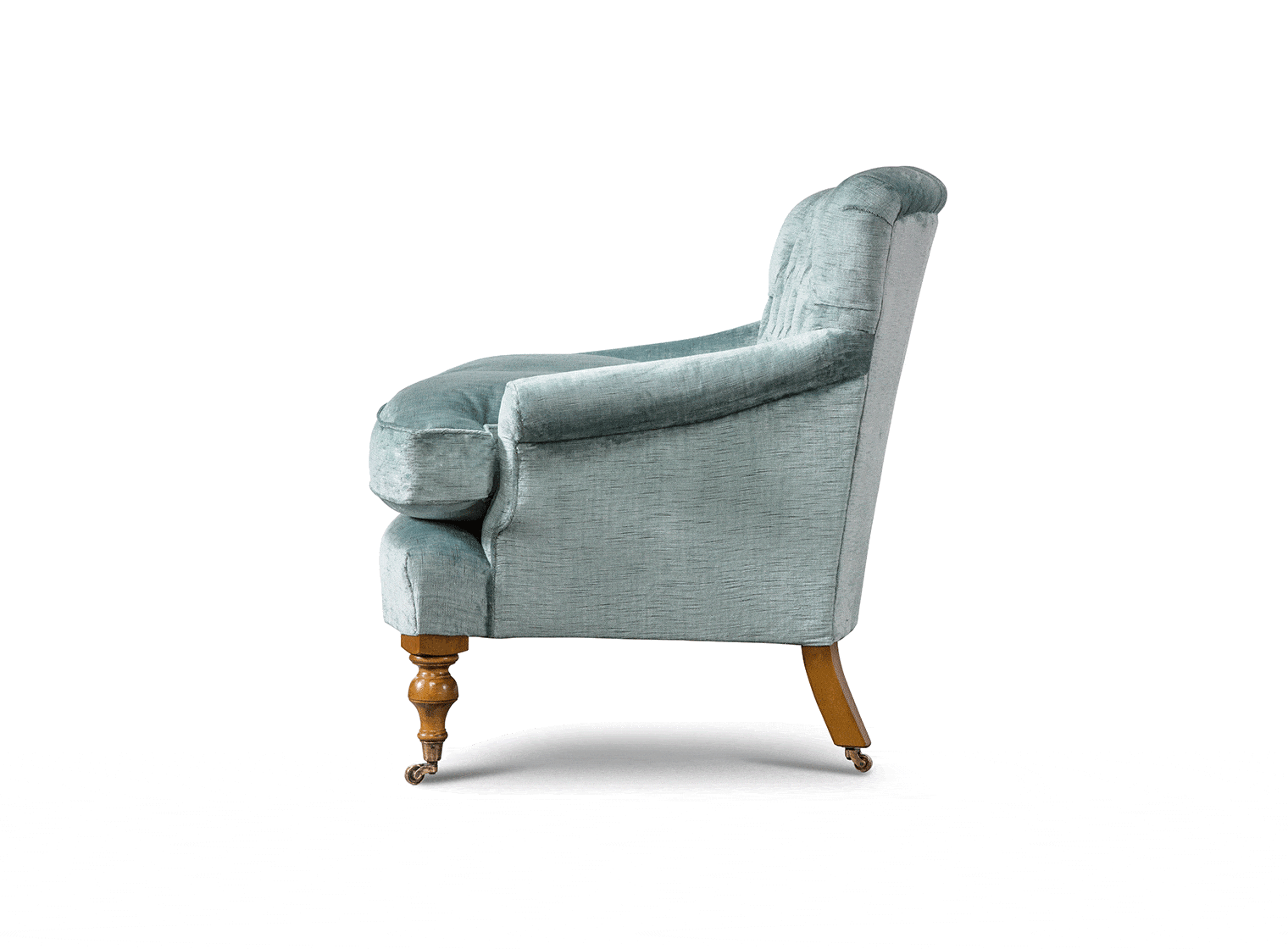 Emily 2 seater sofa in Como silk velvet - Teal - Beaumont & Fletcher