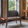 Duke coffee table with ebonised roundels in Walnut finish - Beaumont & Fletcher