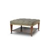 Ottoman bespoke table in Argyll check - Ecru jet - Beaumont & Fletcher