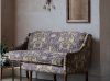 Alexandra 2.5 seater sofa in Lawrence - Iris with Empire wall light and mirror - Beaumont & Fletcher