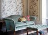 Clarence sofa in Como silk velvet - Moss with Thalia cushion and Rossini cushion - Beaumont & Fletcher