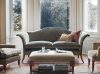 Clarence sofa in Como silk velvet - Teal with Oswald and Hamilton chair - Beaumont & Fletcher