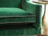 Edgar 2.5 seater sofa in Capri silk velvet - Emerald - Beaumont & Fletcher