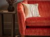 Josephine sofa in Como silk velvet - Pompeiian red detail with Audrey cushion - Beaumont & Fletcher