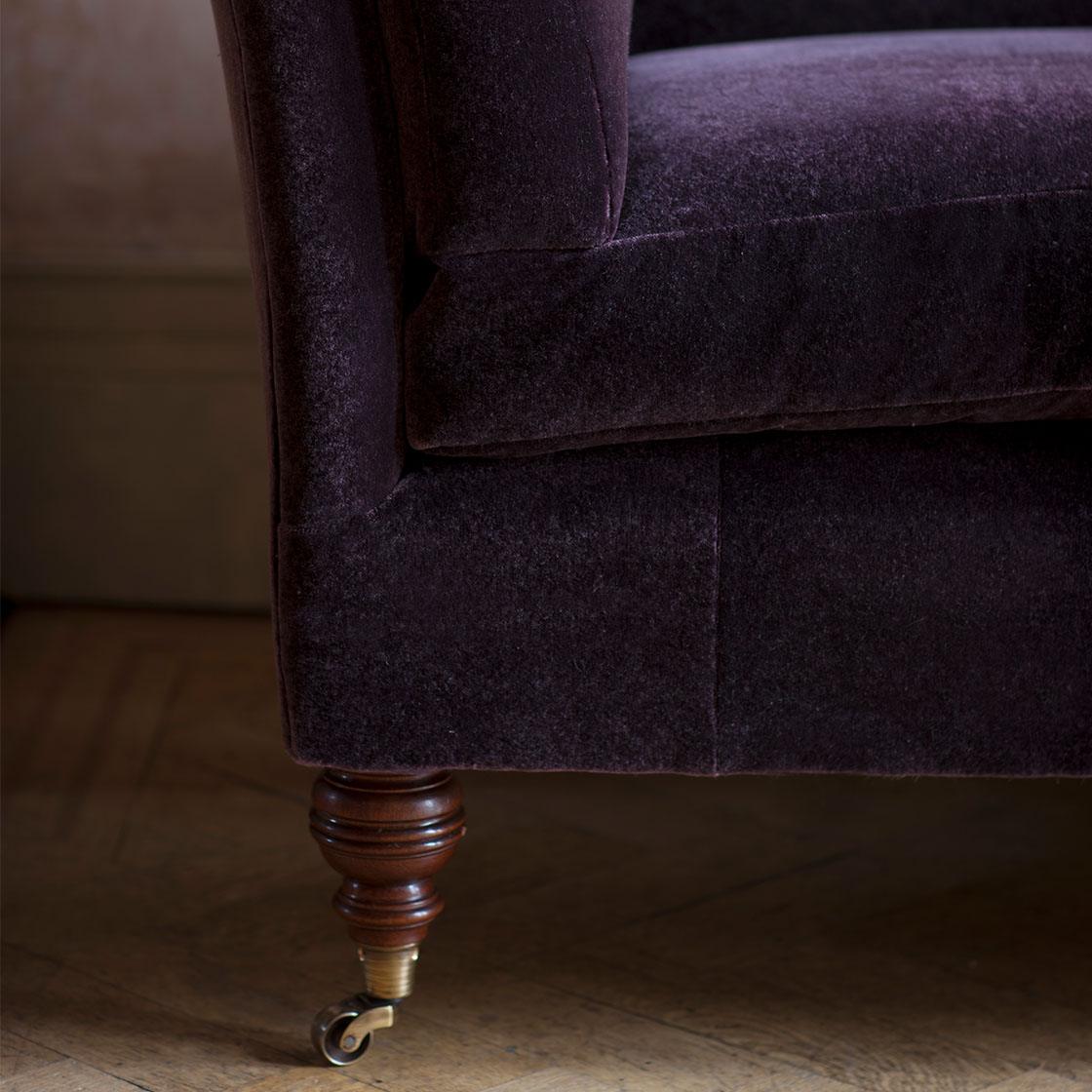 Pompadour high back sofa in Casaleone - Amethyst - Beaumont & Fletcher