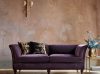 Pompadour high back sofa in Casaleone - Amethyst with Ariana cushions - Beaumont & Fletcher
