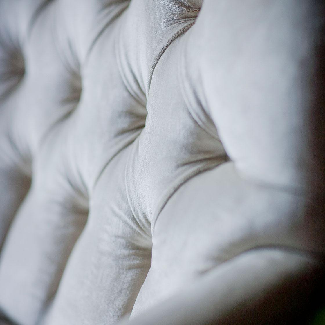 Emily 2 seater sofa in Capri silk velvet - Stone - Beaumont & Fletcher