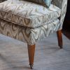 Lydia chair in Kyma - Driftwood with Elektra cushion - Beaumont & Fletcher