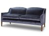 Edgar 2.5 seater sofa in Capri silk velvet - Midnight - Beaumont & Fletcher