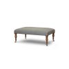 Victorian footstool in Piedmont - Ink blue - Beaumont & Fletcher