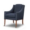 Alexandra chair in Donegal linen - Gunmetal - Beaumont & Fletcher Alexandra chair in Donegal linen - Gunmetal - Beaumont & Fletcher
