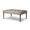 Alexandra Footstool in Argyll Check - Lichen - Beaumont & Fletcher - Beaumont & Fletcher