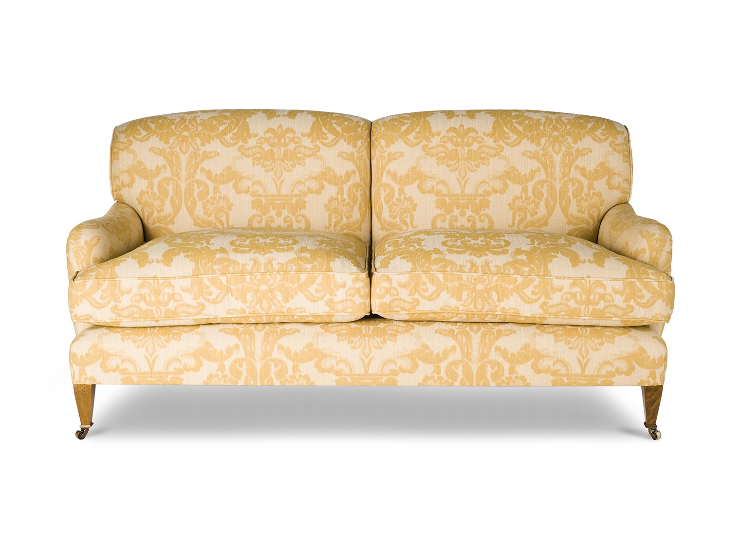 Brooke 2 seater sofa in Wicklow damask - Maize - Beaumont & Fletcher