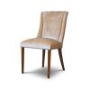 Calypso dining chair in Como silk velvet - Biscuit - Beaumont & Fletcher