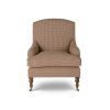 Coleridge chair in Argyll check - Ember red - Beaumont & Fletcher