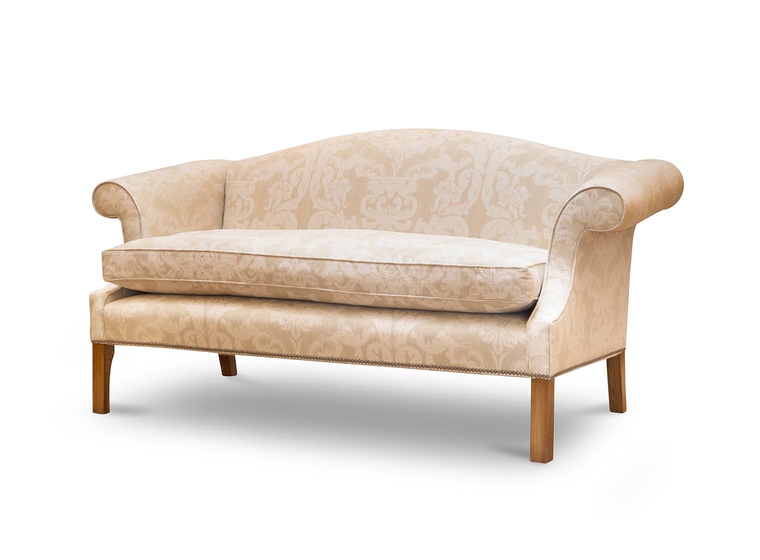Congreve 2.5 seater sofa in Wicklow damask - Vanilla - Beaumont & Fletcher