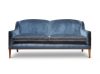 Edgar 2.5 seater sofa in Troilus velvet - Flint blue - Beaumont & Fletcher