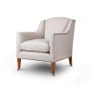 Edgar chair in Donegal linen - Oatmeal - Beaumont & Fletcher