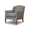 Edgar chair in Piedmont linen - Ink blue - Beaumont & Fletcher