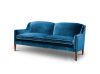 Edgar 2.5 seater sofa in Capri silk velvet - Prussian blue - Beaumont & Fletcher