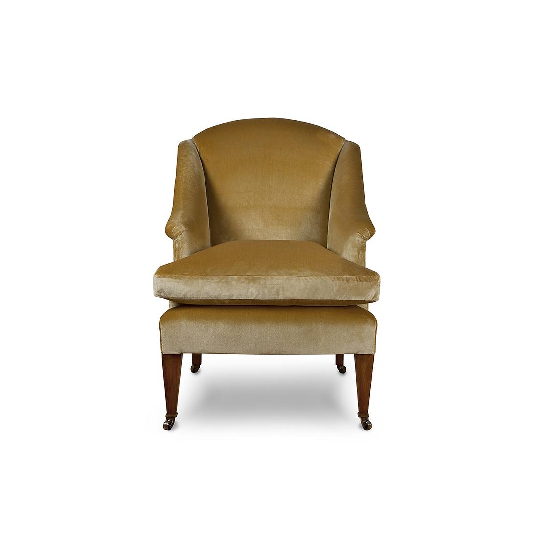 Fielding chair in Capri silk velvet - Almond - Beaumont & Fletcher