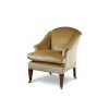 Fielding chair in Capri silk velvet - Almond - Beaumont & Fletcher