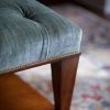 Ottoman table in Como silk velvet - Teal - Beaumont & Fletcher