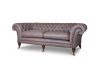 Grenville 3 seater sofa in Siena leather - Hare - Beaumont & Fletcher Grenville 3 seater sofa in Siena leather - Hare - Beaumont & Fletcher