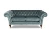 Grenville 2.5 seater sofa in Como silk velvet - Teal - Beaumont & Fletcher