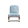 Milo chair in Como silk velvet - Teal - Beaumont & Fletcher