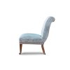 Milo chair in Como silk velvet - Teal - Beaumont & Fletcher