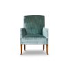 Nicholas chair in Como silk velvet - Teal - Beaumont & Fletcher