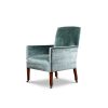 Nicholas chair in Como silk velvet - Teal - Beaumont & Fletcher