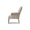 Oswald chair in Como silk velvet - Biscuit - Beaumont & Fletcher