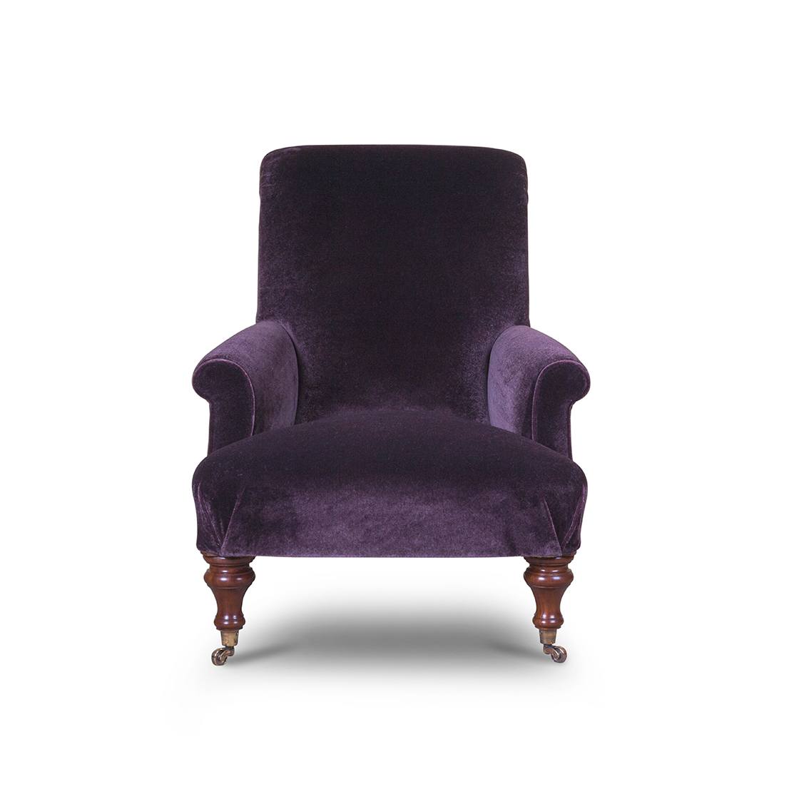 Palmerston chair in Casaleone mohair - Amethyst - Beaumont & Fletcher