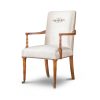 Pavilion Carver Dining Chair with Cellini Embroidery in Lagan silk - Beaumont & Fletcher - Beaumont & Fletcher