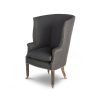 Spencer chair in Bantry linen - Espresso - Beaumont & Fletcher