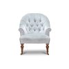 Tub chair in Capri silk velvet - Glacier - Beaumont & Fletcher