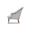 Tub chair in Capri silk velvet - Glacier - Beaumont & Fletcher