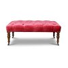 Victorian Footstool in Como - Pompeiian Red - Beaumont & Fletcher - Beaumont & Fletcher